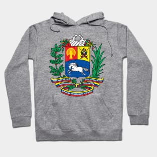 Escudo de Venezuela - Venezuela Coat of arms - vintage design Hoodie